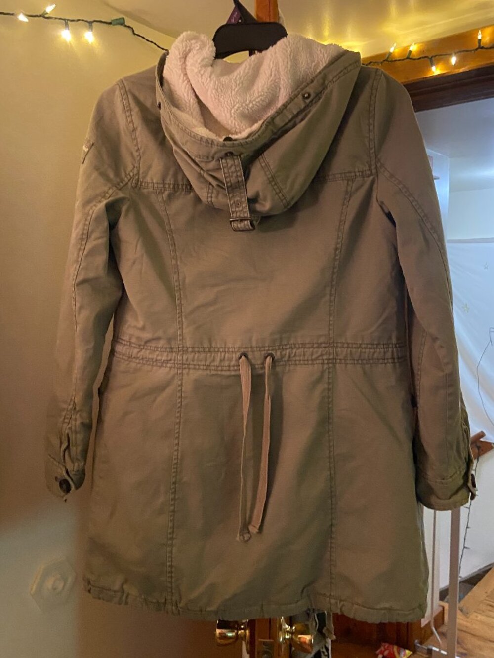 Abercrombie & Fitch Longline Cargo Coat M - Picture 2 of 4